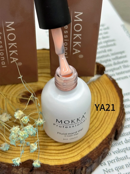 Жидкий полигель для ногтей, гель лак для наращивания и ремонта MOKKA