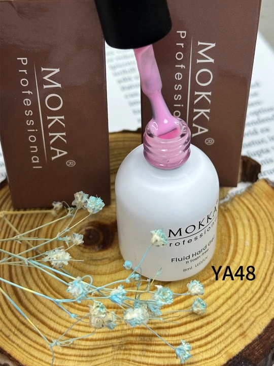 Жидкий полигель для ногтей, гель лак для наращивания и ремонта MOKKA
