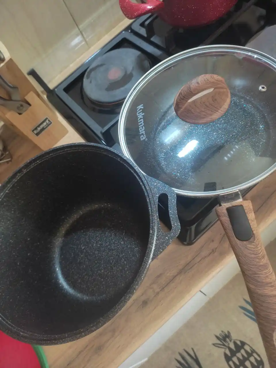 Kukmara qozon va skovorodkalar to‘plami – Granit Ultra seriyasi, yopishmaydigan idishlar