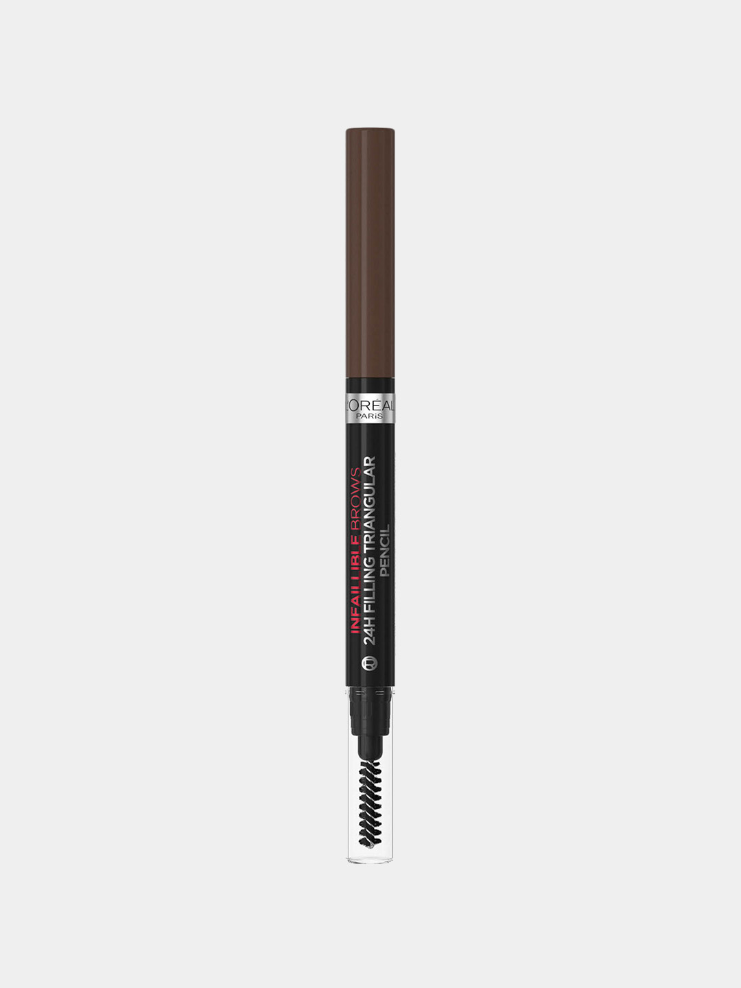 L’Oreal Paris INFAILLIBLE Qoshlar uchburchak qalam, 3.0 tus, to‘q jigarrang