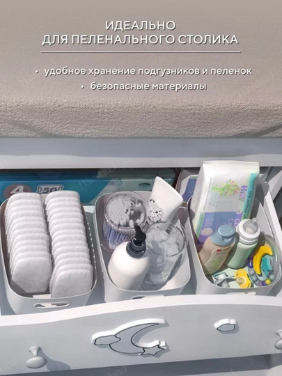 Органайзер, корзина для хранения косметики, продуктов, бытовой химии и мелочей