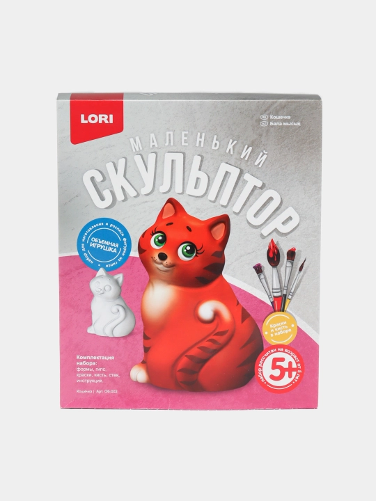 Маленький скульптор для детей Lori Кошечка, 1 шт