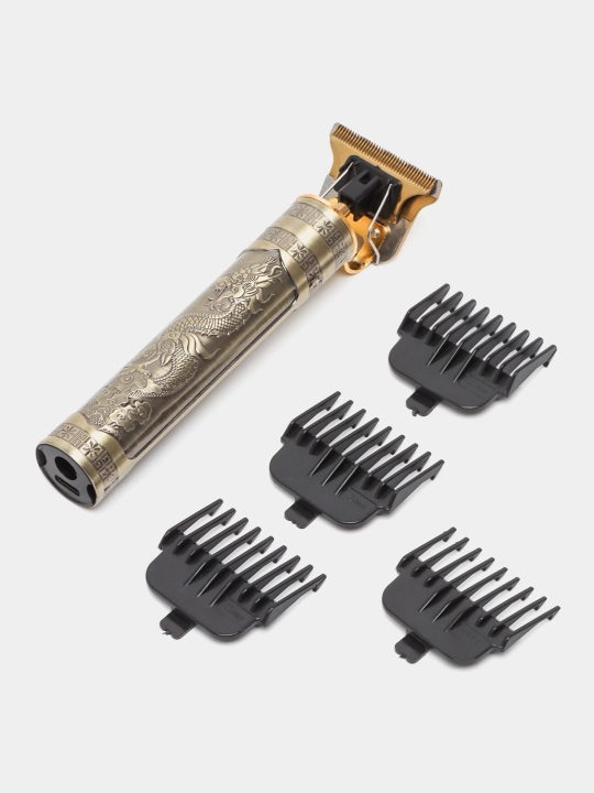 Professional trimmer Vintage T9, soch, mo'ylov va soqolni kesish uchun, LED displeyli