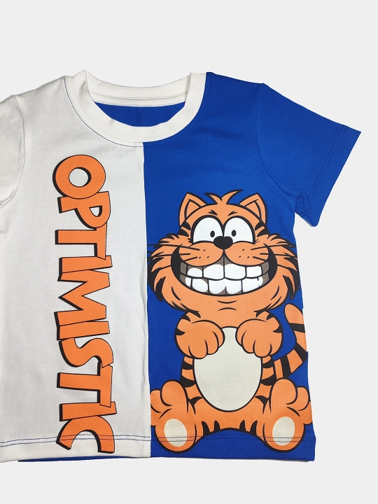 Ikki qismli bolalar to'plami GARFIELD, shortilar va futbolka