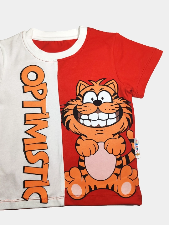 Ikki qismli bolalar to'plami GARFIELD, shortilar va futbolka