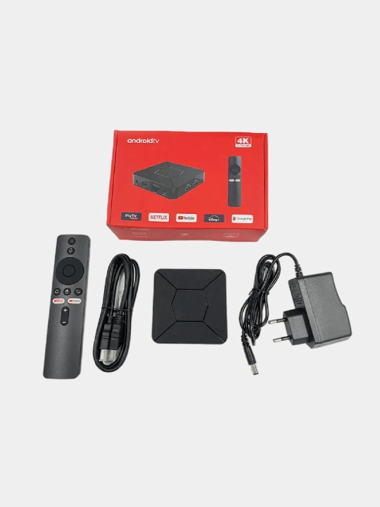 Smart TV Box Q5 smart televizor prishitavkasi, Android TV 10, Ovozli pult, Wi-Fi 5G