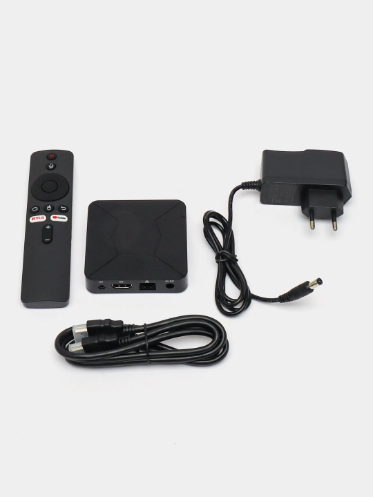 Smart TV Box Q5 smart televizor prishitavkasi, Android TV 10, Ovozli pult, Wi-Fi 5G
