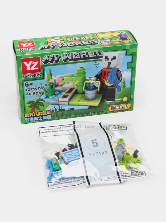 Конструктор Лего My world совместим с Lego Minecraft, Cube world
