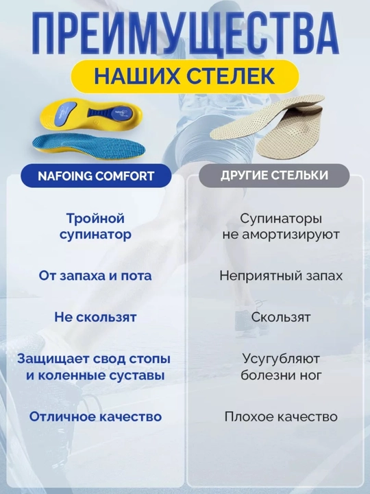 Стельки для обуви и кроссовок, спортивные, дышащие, для повседневной обуви