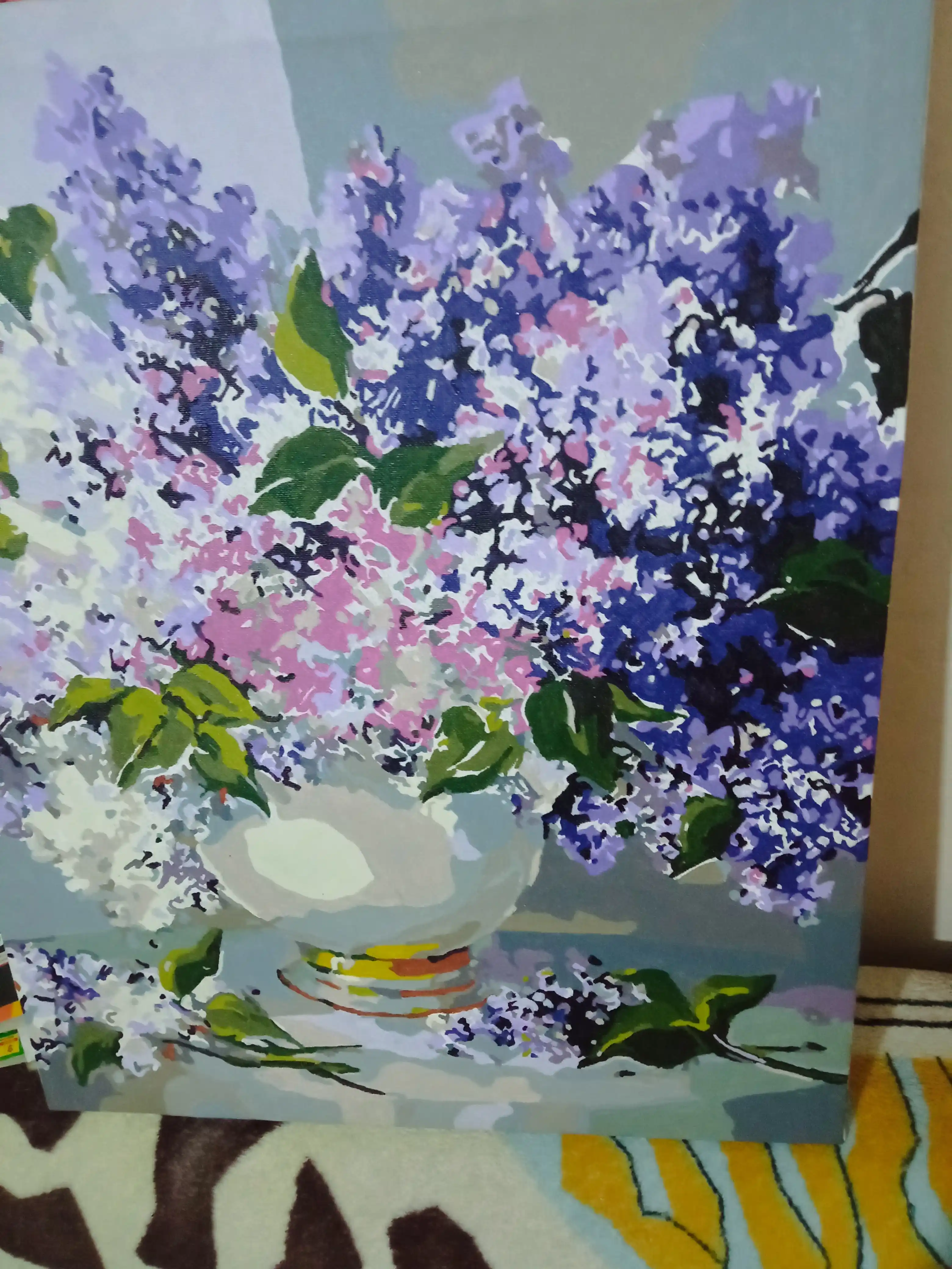 Raqam bo'yicha rasm Skystore, natyurmort va gullar, ramkaga tortilgan, 40 * 50 sm