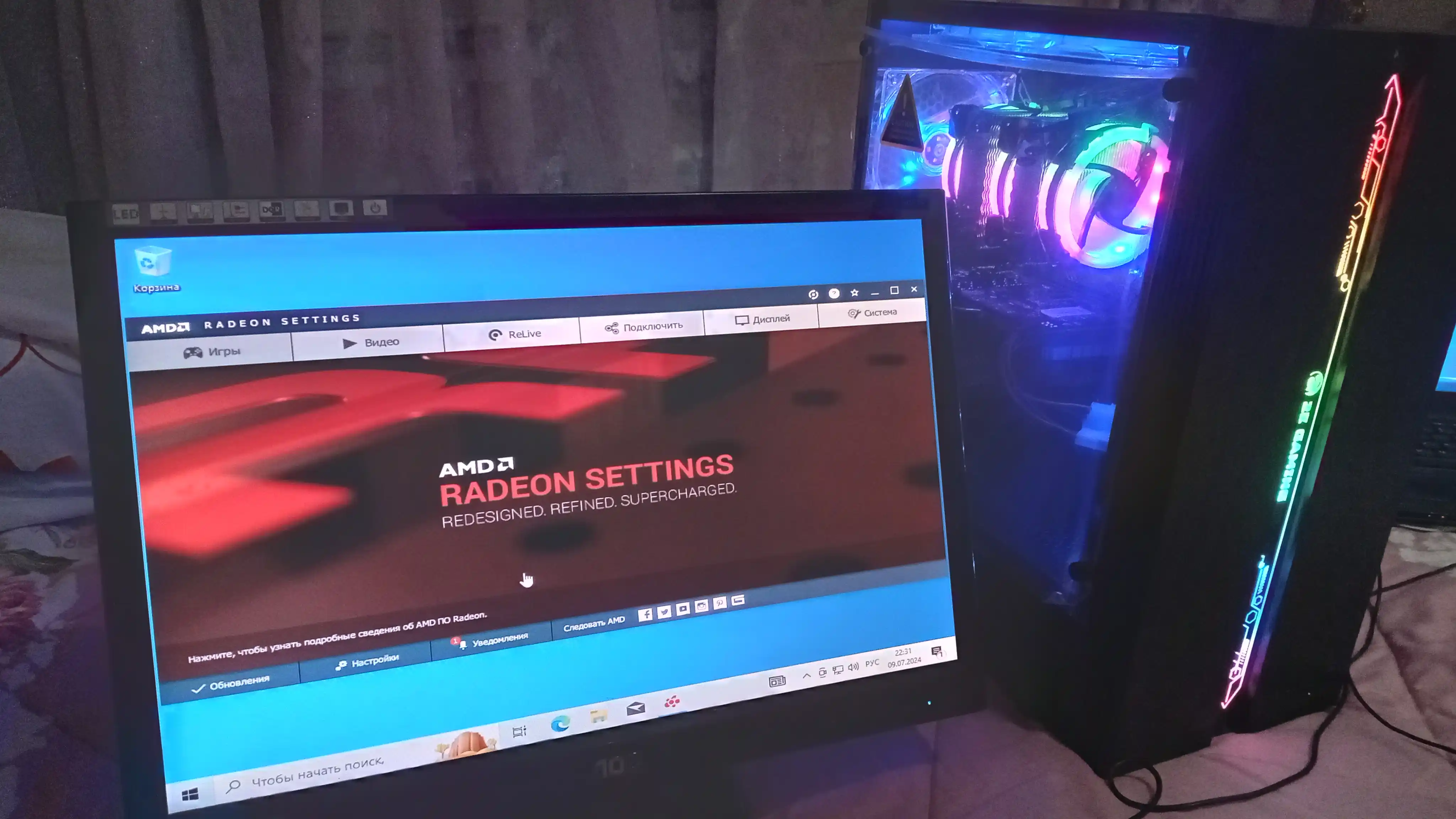 Игровая видеокарта Arktek ATI Radeon RX580 8ГБ, RX550 4GB , 256Бит GDDR5