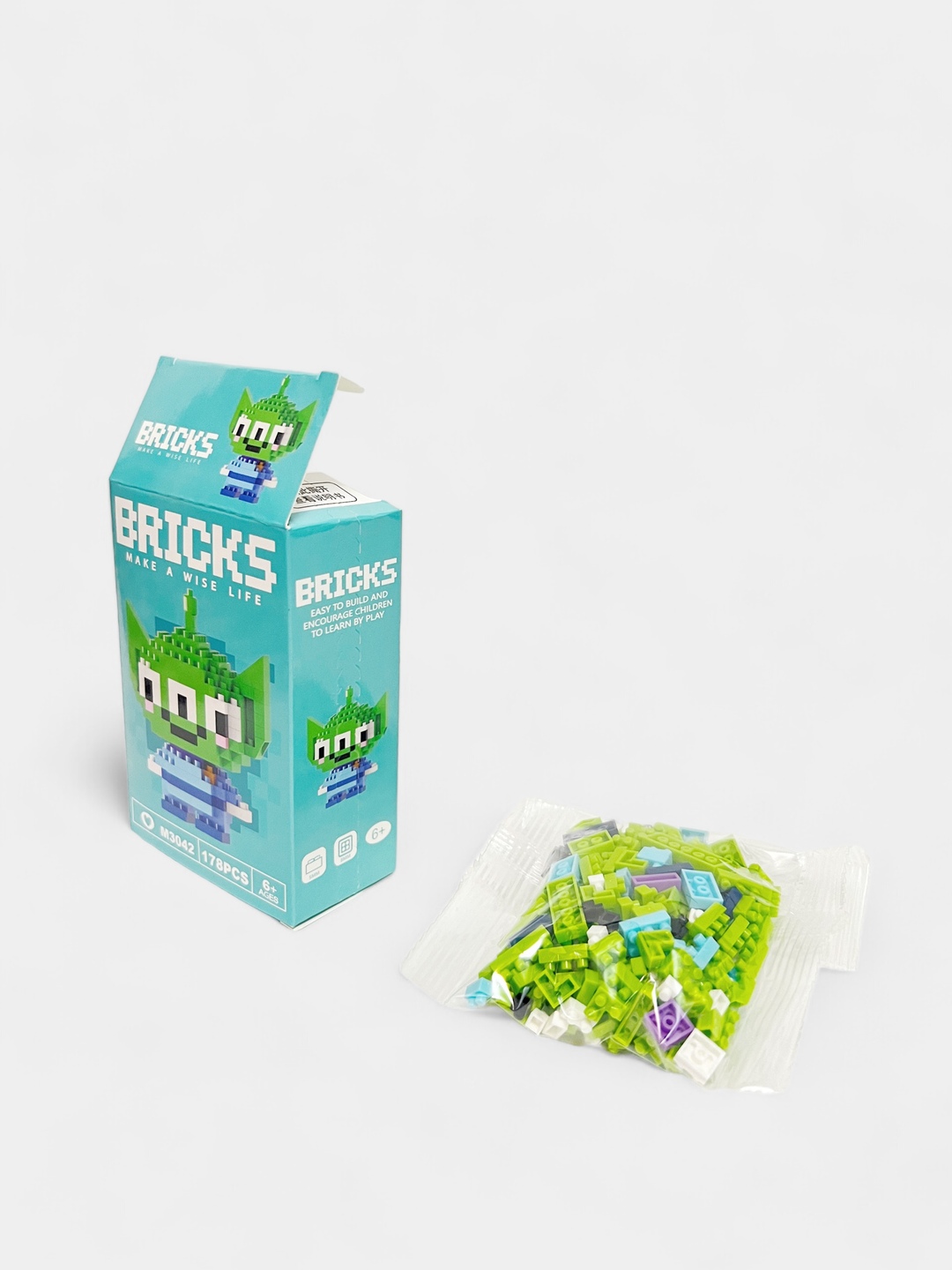 3D blokli konstruktor, mini lego, bolalar va kattalar uchun jumboq, haykalchalar
