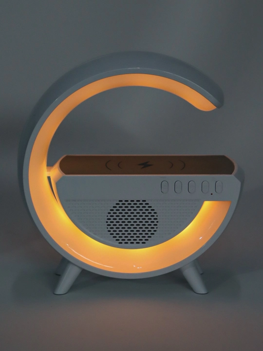 Aqlli dinamika RGB, budilnik soat bilan, led tungi chiroq, telefon uchun simsiz zaryadlash