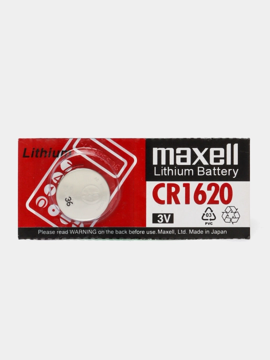 Батарейки литиевые Maxell CR1616, CR1620, CR1632, CR2016, CR2025, CR2032, CR2450 3V, 1 шт