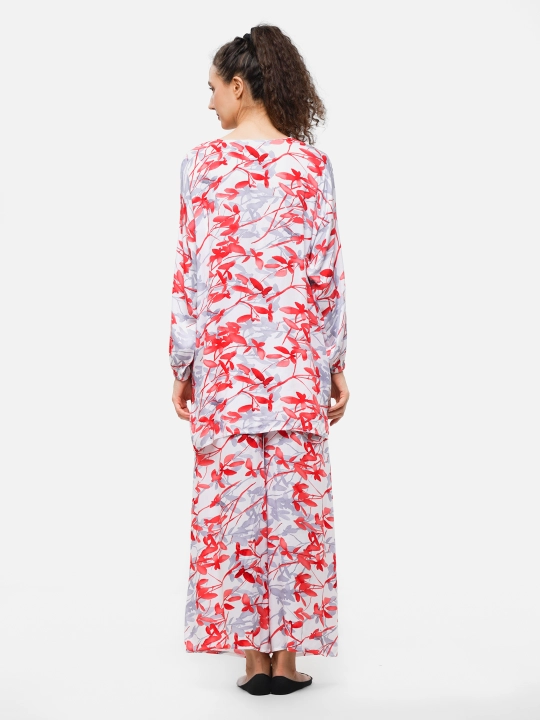 Ayollar kostyumi, oversize, tunika va shim, o‘lchami 46-52