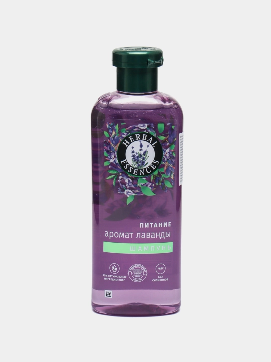 Шампунь Herbal Essence, Аромат лаванды, для пушистых и сухих волос, питает и делает гладкими, 350 мл