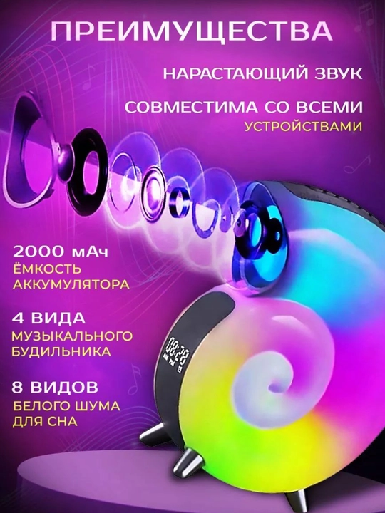 Aqlli yorug‘lik diodli RGB chiroq, tungi chiroq, simsiz quvvatlash va kolonka
