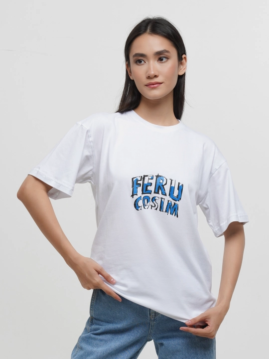 Футболка унисекс оверсайз FERUCOSIM, для женщин и мужчин - 