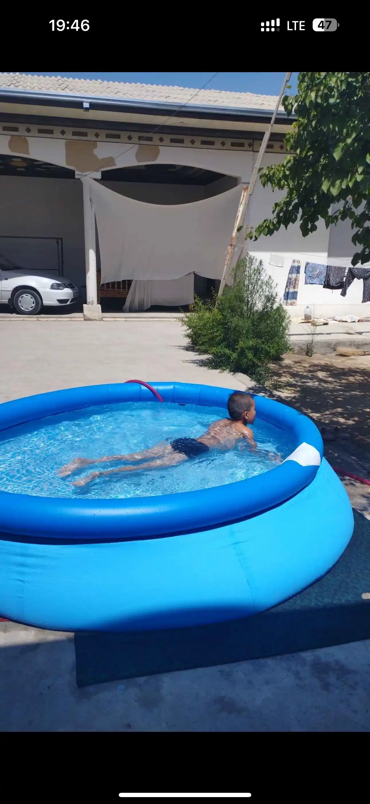 Puflanadigan basseyn "Intex Easy Set", ishiriladigan bassseyn hovuz + sovg'asi mavjud