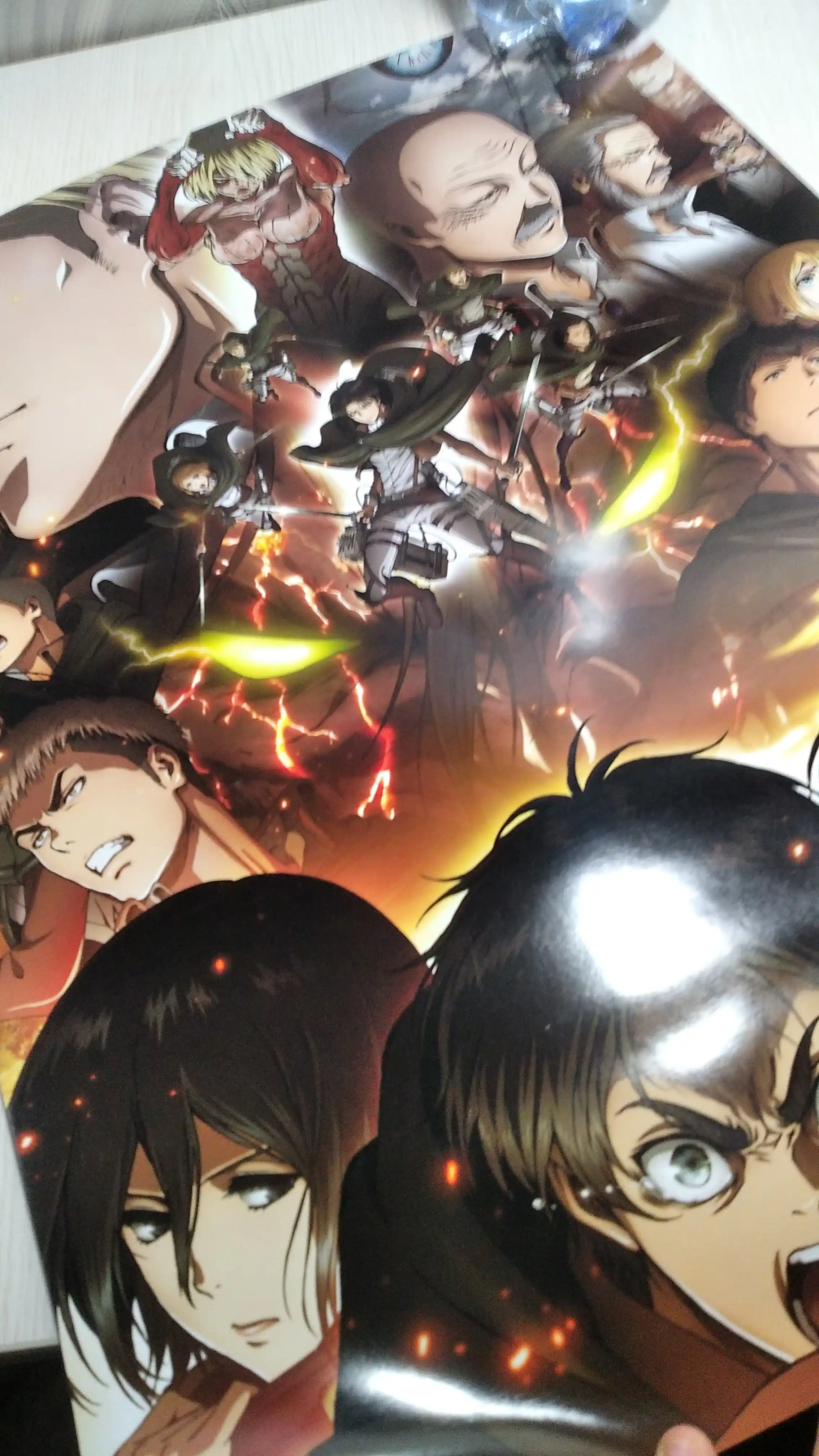 Devor afishasi, ichki katta plakatlar A3 titanlarga hujum, Anime, Manga