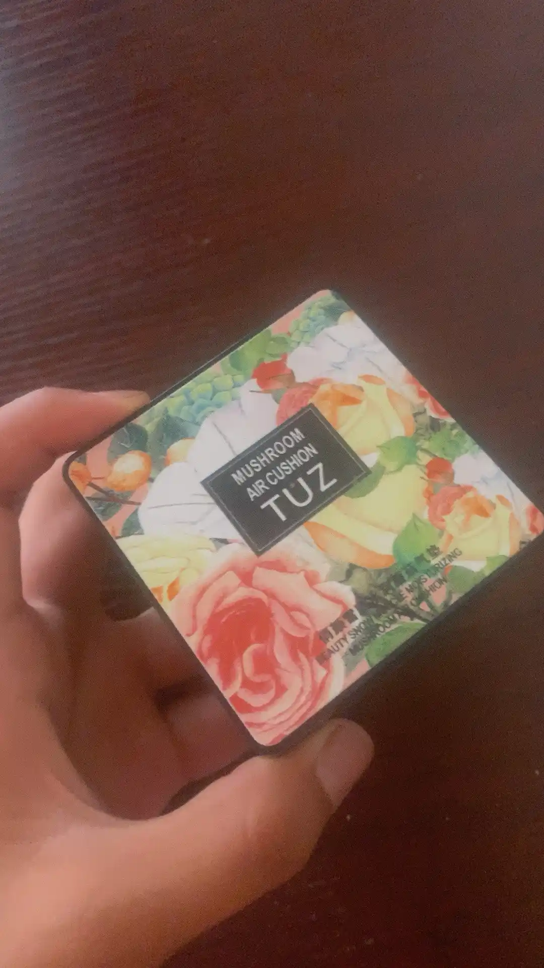 Пудра-кушон для лица Tuz Mushroom Air Cushion, увлажняющая, тональный ВВ крем, 15 г