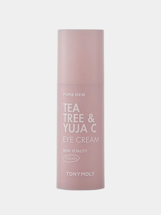 Крем для век Tonymoly, Pure dew teatree & yuja c purifyng eye cream, 30 мл