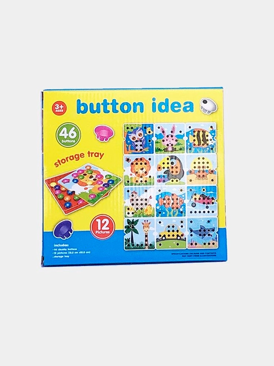 Tugmachali mozaika Button idea, 12 ta trafaret