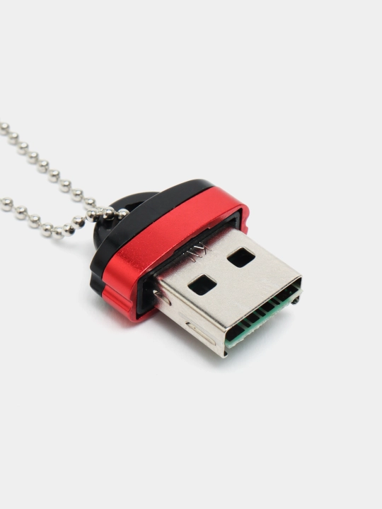 Картридер USB-адаптер Micro SD Black 