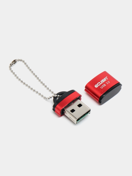 Картридер USB-адаптер Micro SD Black 