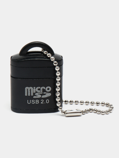 Картридер USB-адаптер Micro SD Black 