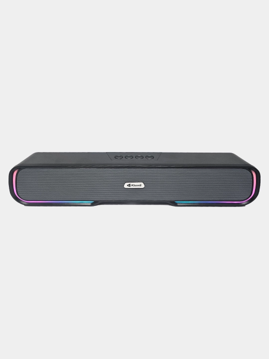 Kisonli LED-913 саундбар, колонка с Bluetooth и RGB подсветкой, беспроводная, серый цвет - 