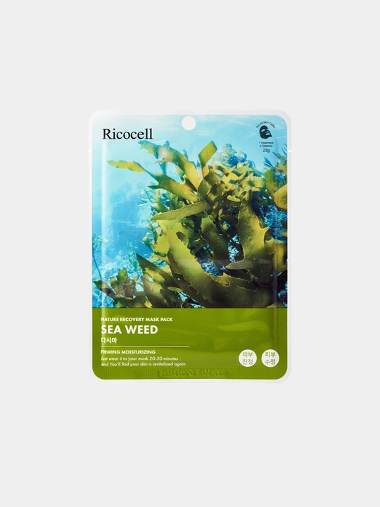 Yuz uchun multi niqoblar to'plami , Koreya mahsuloti RICOCELL NATURE RECOVERY MASK PACK - 