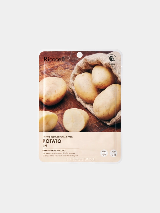 Yuz uchun multi niqoblar to'plami , Koreya mahsuloti RICOCELL NATURE RECOVERY MASK PACK - 