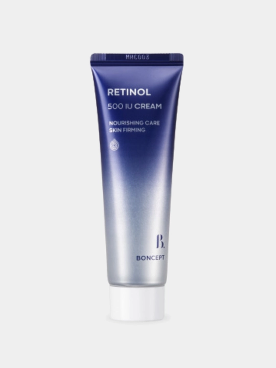 Yoshartiruvchi va yuz poralarni qisqartiruvchi retinol krem Boncept Retinol 500 IU Koreya
