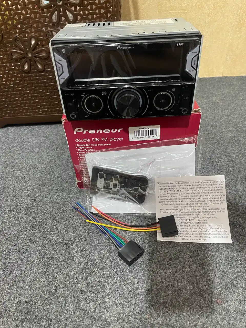 Pioneer Fh s725bt nusxasi katta mafon universal Blutus Usb aux fm cobalt lacetti Nexia va
