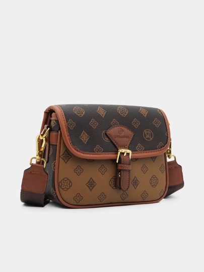 Сумка женская на плечо, с кейсом для беспроводных наушников — MOMBAG-LM-КОРИЧН