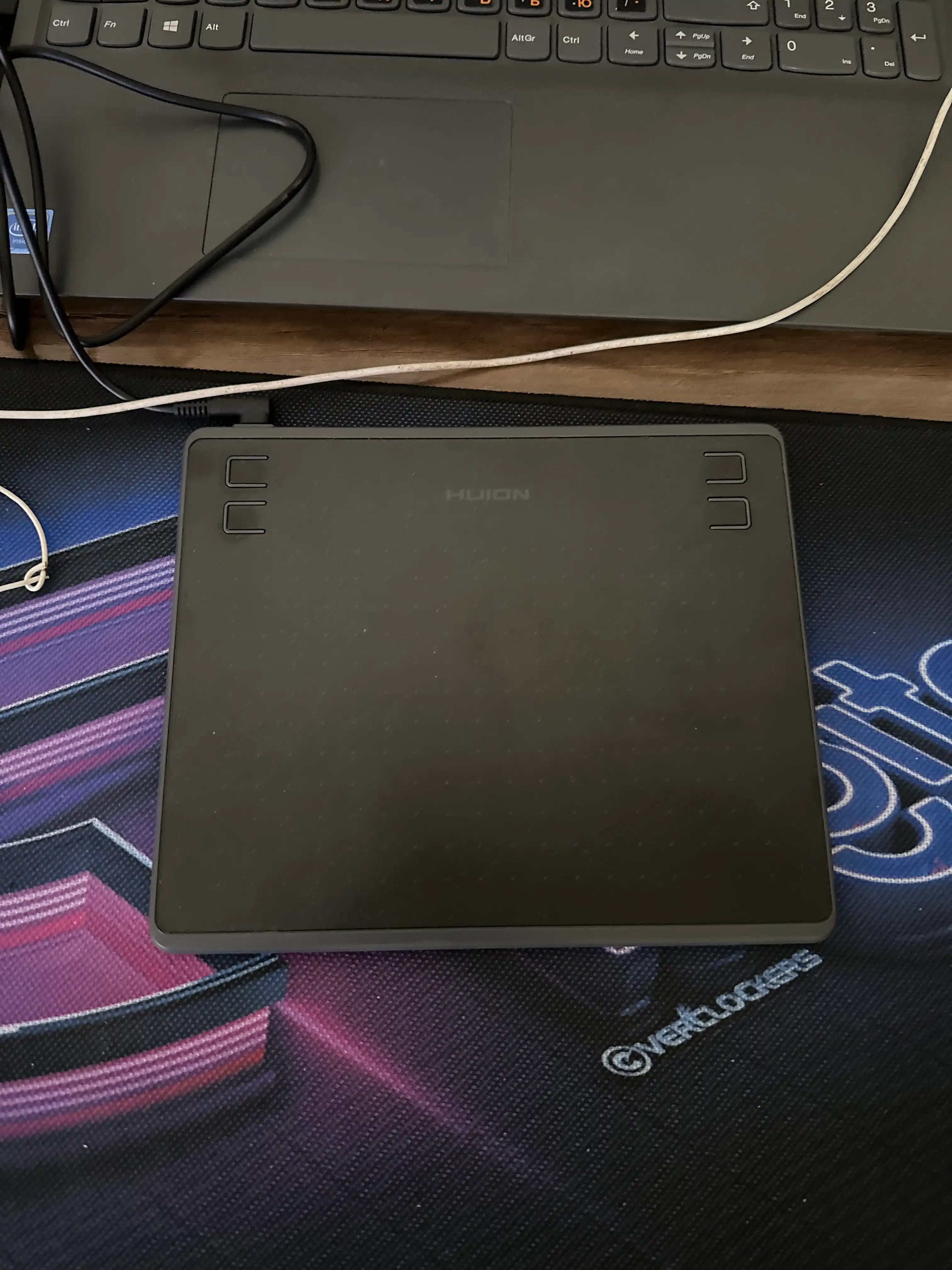 Графический планшет Huion HS64,HS64SE, специальное издание, 6.3*4 дюйма, micro USB, чёрный