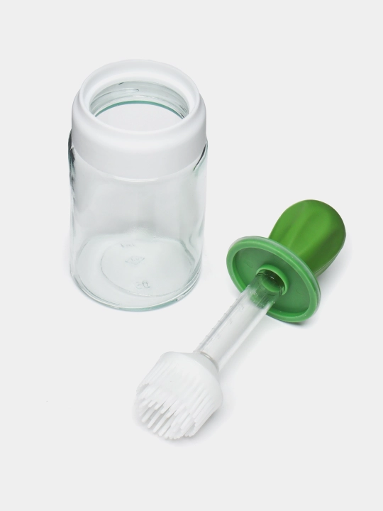 Pazandachilik cho'tka, yog ' idishi bilan, silikon, 250 ml