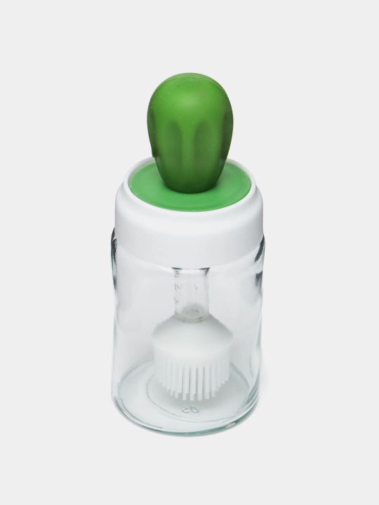 Pazandachilik cho'tka, yog ' idishi bilan, silikon, 250 ml - 