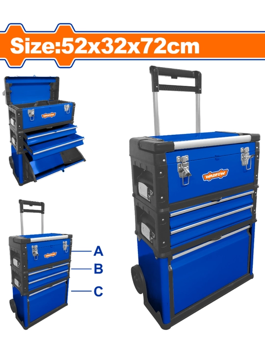 Trolleyli asboblar qutisi "Wadfow WTB6A72" - 