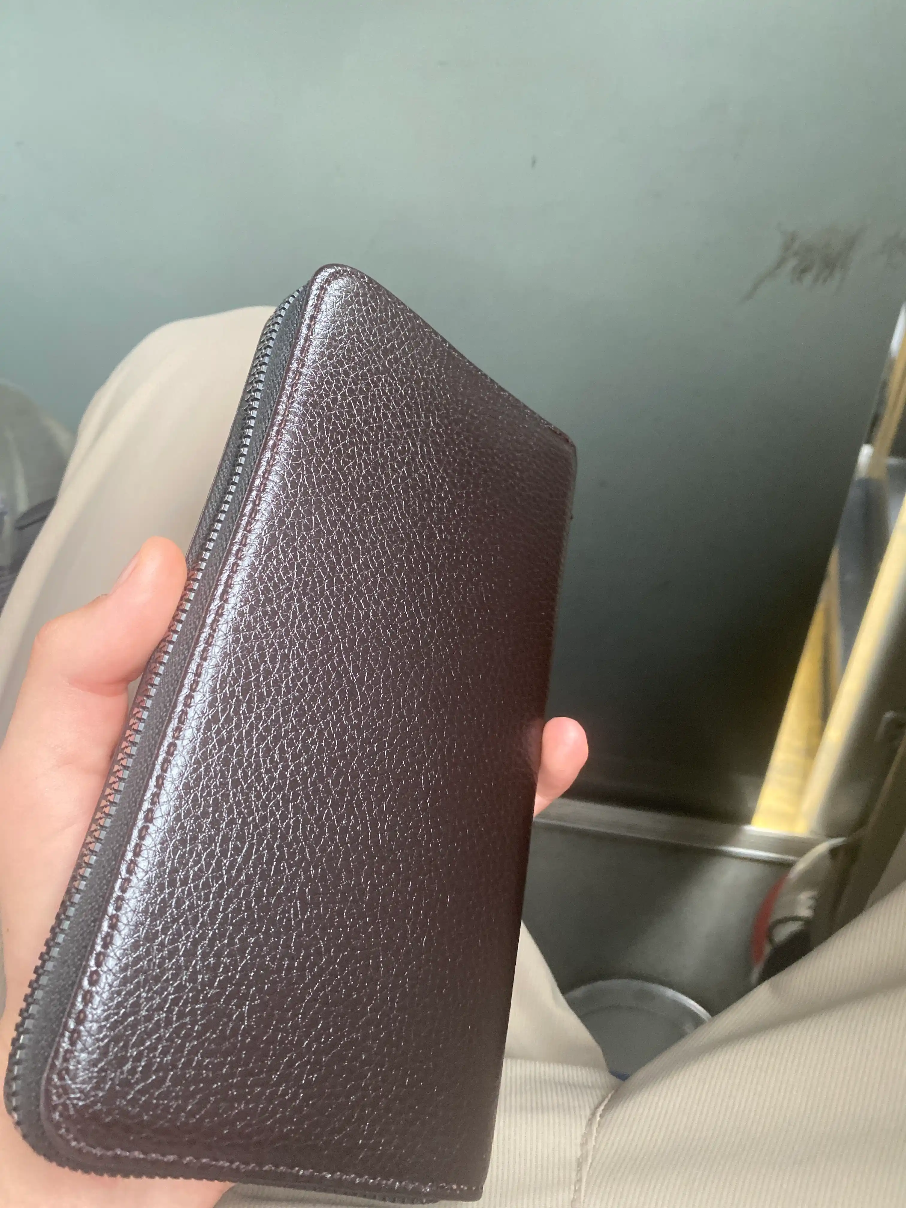 Erkaklar hamyoni, hamyon, charm, klatch, telefon, hujjatlar, pullar uchun