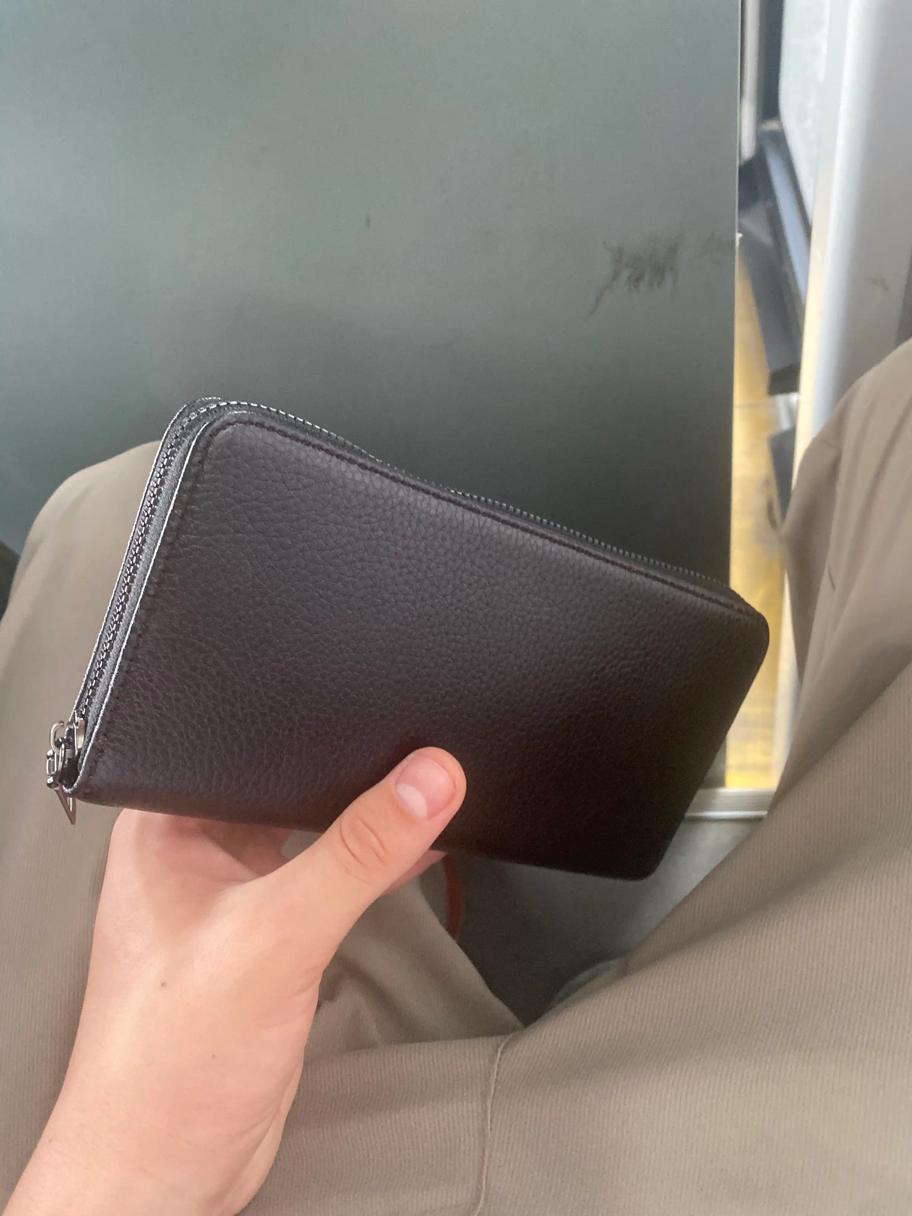 Erkaklar hamyoni, hamyon, charm, klatch, telefon, hujjatlar, pullar uchun
