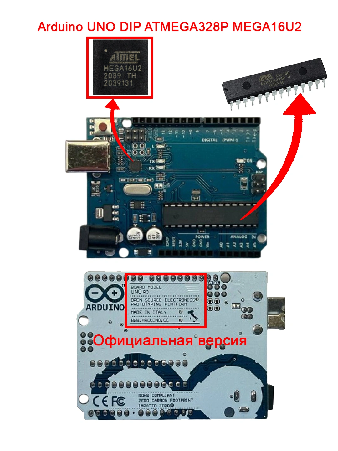 Arduino UNO DIP, стартовый RFID комплект