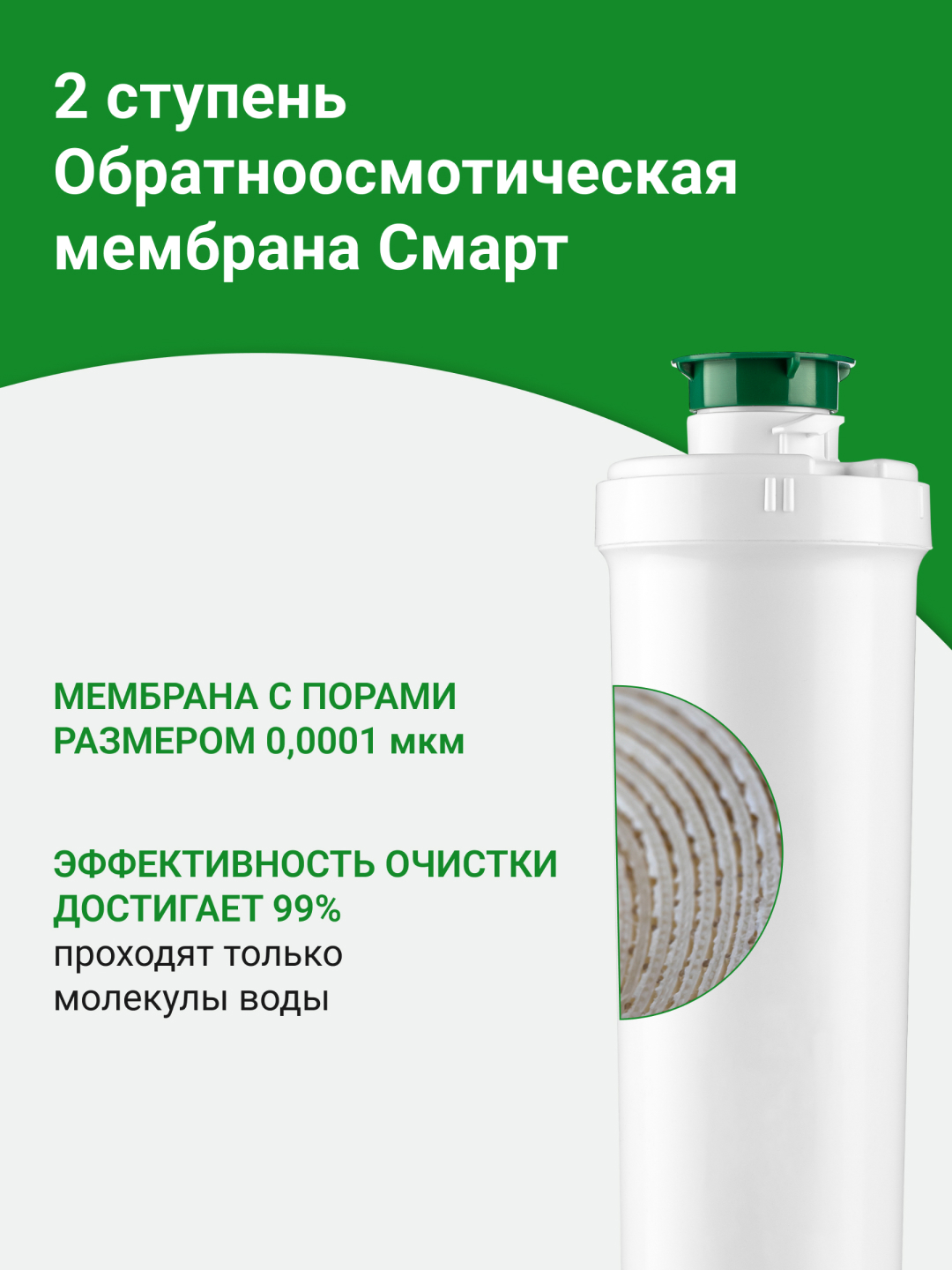Teskari osmoz membranasi Smart Geyser Prestige Smart tizimi uchun