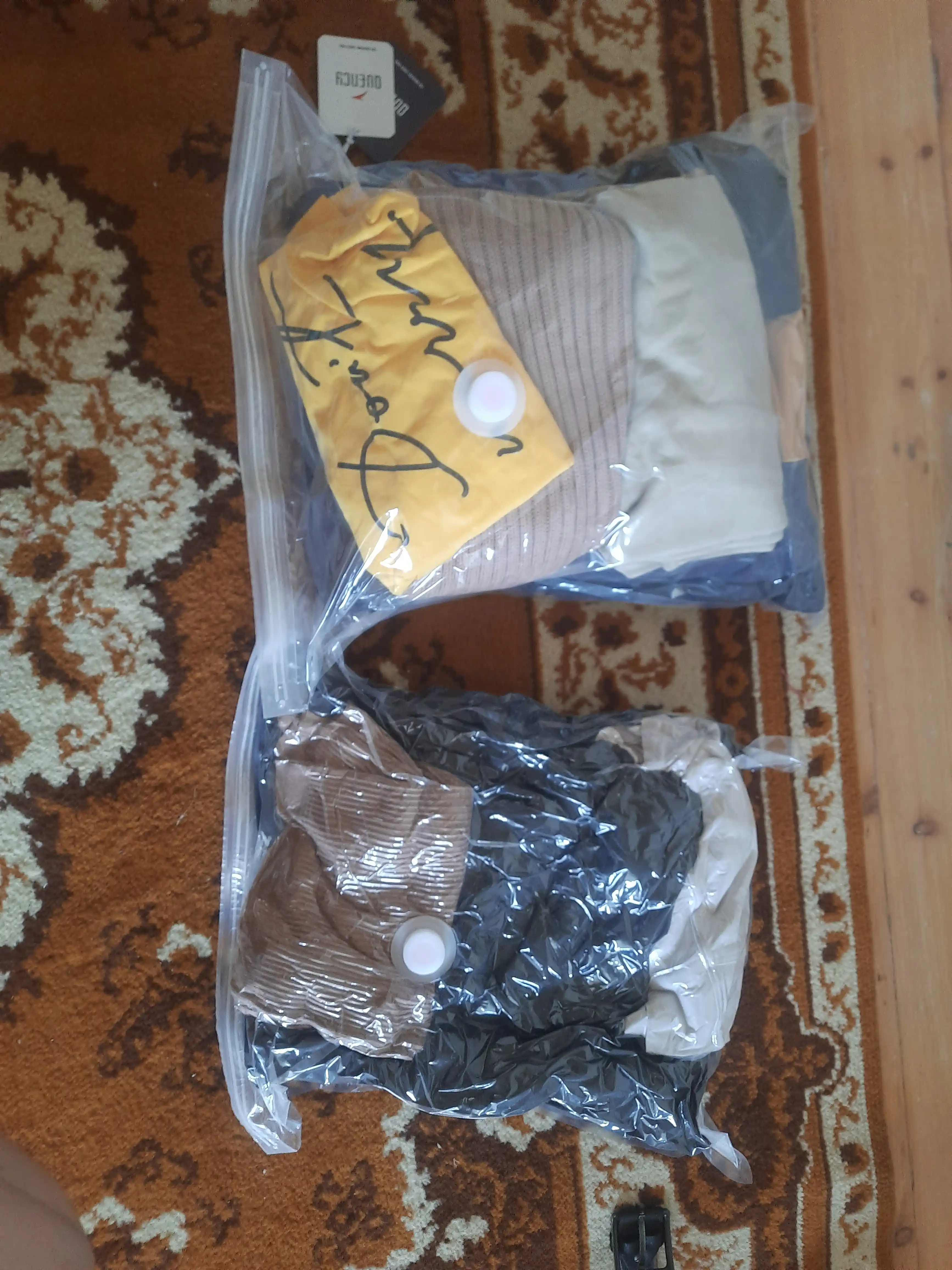 Вакуумный пакет - мешок для хранения вещей и одежды, многоразовый