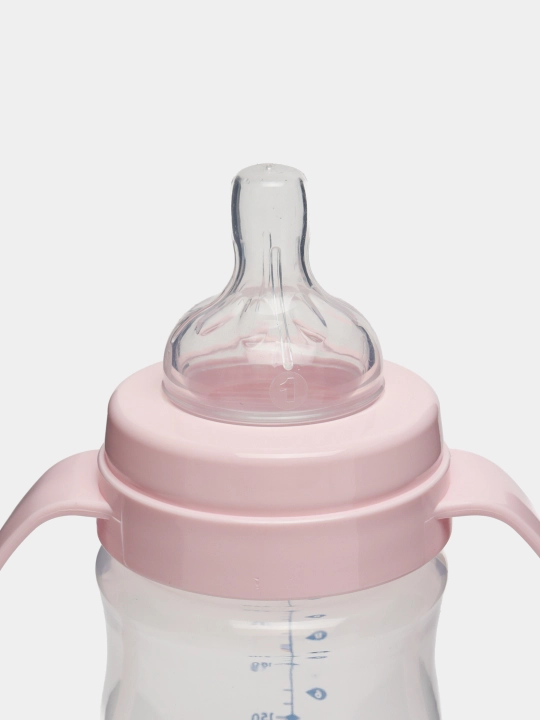 Детская бутылка для кормления Weebaby Classic, с ручками, 250 мл