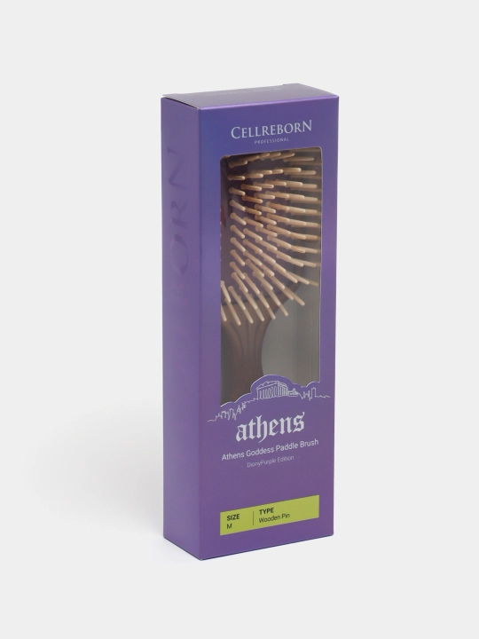 Cellreborn Athens РАСЧЕСКА ДЛЯ ВОЛОС С ДЕРЕВЯННЫМИ ЗУБЦАМИ - 