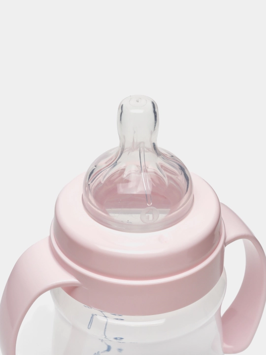 Keng bo'yinli va tutqichli oziqlantirish shishasi Classic Plus Wee baby, 150 ml