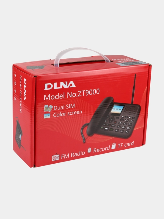 Телефон с двумя SIM-картами DLNA ZT9000 GSM, цветной экран, запись звонков