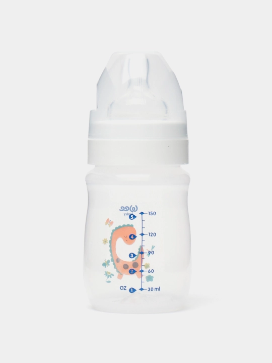 Keng bo'yinli oziqlantirish uchun shisha Classic Plus 125 ml, Wee baby